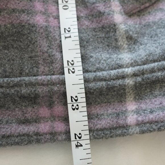 J.Crew Wool Blend Plaid Shacket Jacket Gray Purple‎ Size Small - Picture 10 of 10